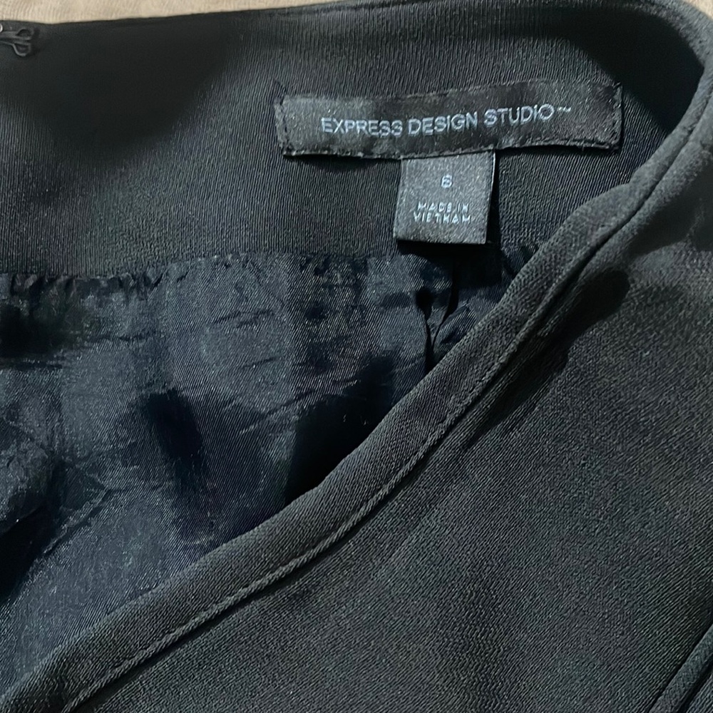 Express dressy black skirt business casual
